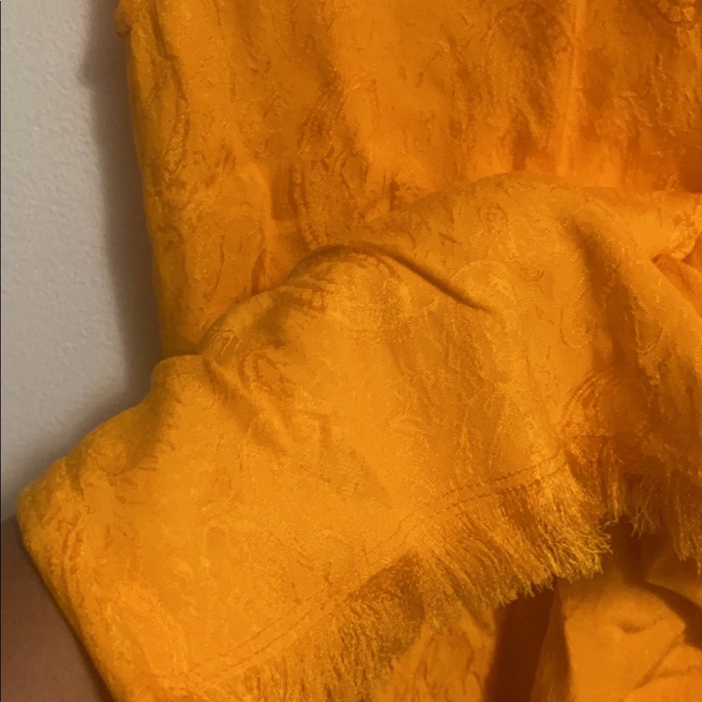 Orange paisley print Zara jumper/romper/one piece